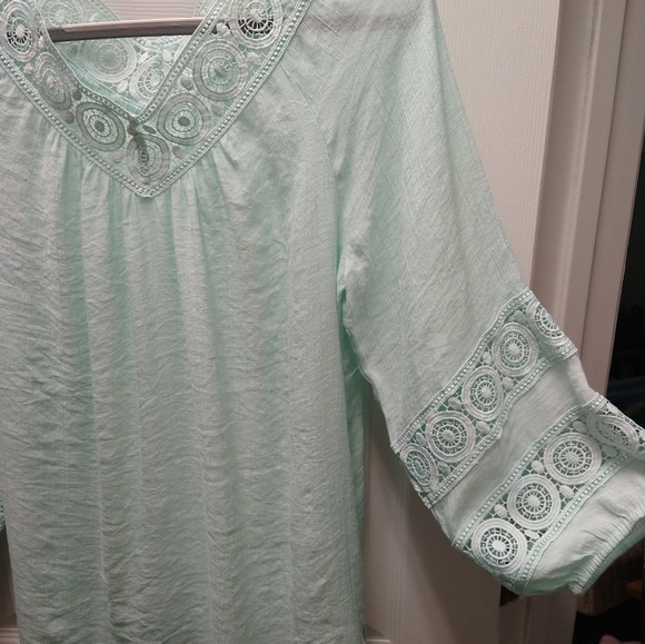 Boho style long flowy loose fit top - Picture 4 of 6